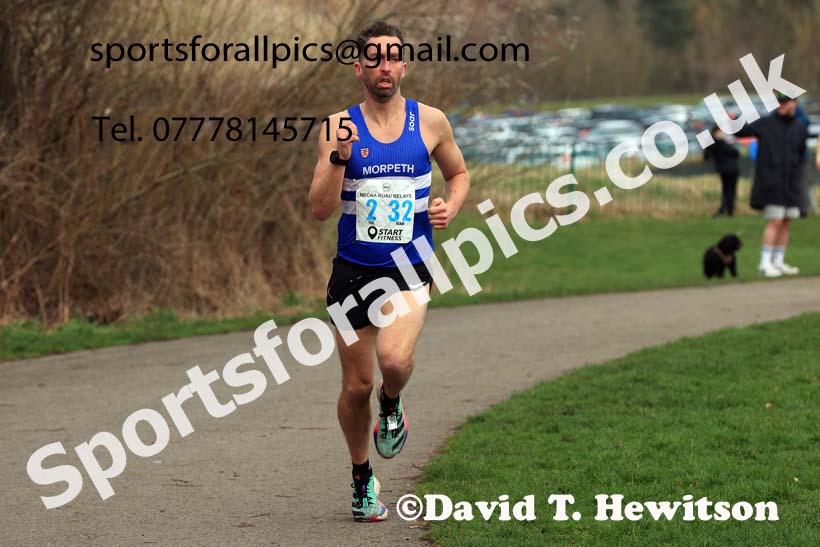Senior and Veteran Men in the 2024 NECAA Road Relays Champs., Hetton Lyons Country Park, Hetton le Hole, County Durham. Photo: David T. Hewitson/Sports for All Pics